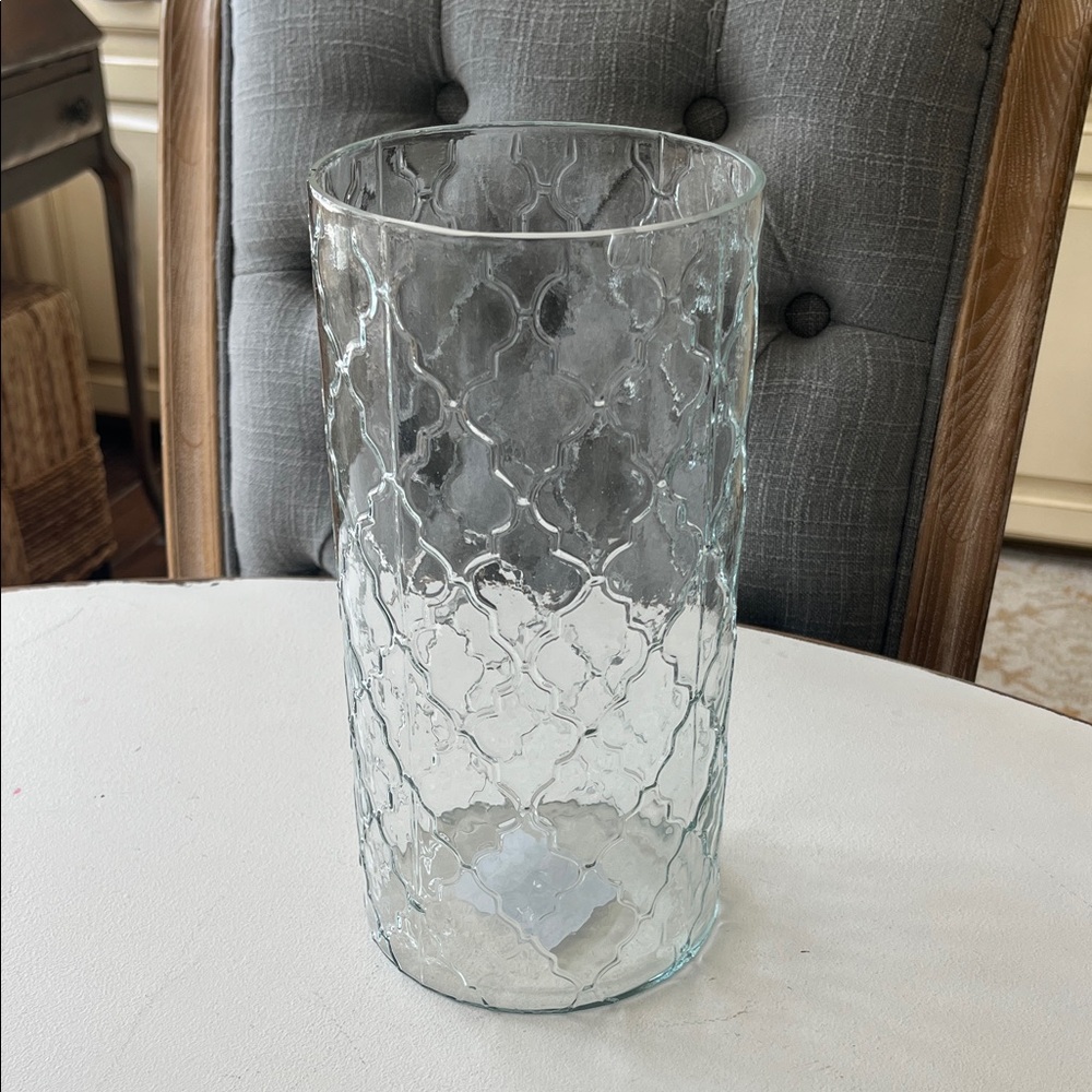 Hobby Lobby Clear Textured Glass Vase